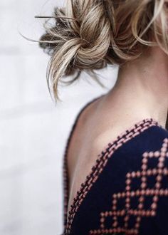low bun.