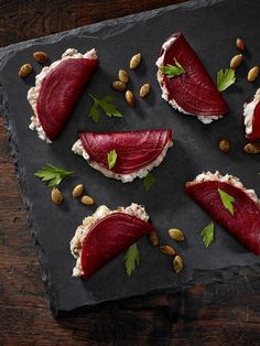 beetroot foldovers w