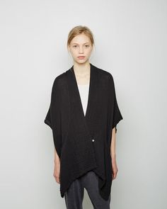 Black Crane Poncho